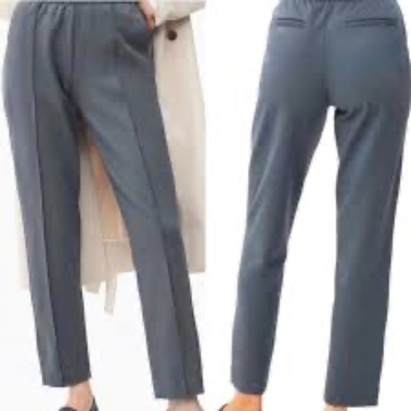 Everlane Pants - Everlane Dream Pant Elastic Waist Tapered Leg Knit Pants Slate Women XS
